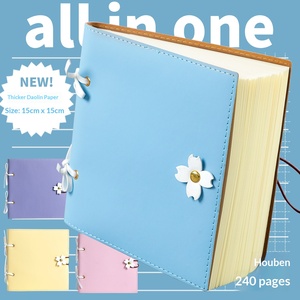 Carnet <span class=keywords><strong>de</strong></span> voyage personnalisé en PU avec couverture fleurie, reliure cousue, 120 feuilles, carnet <span class=keywords><strong>de</strong></span> poche vierge pour souvenirs et mémos - Product Image 4