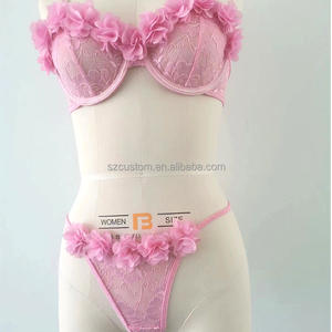 Girls Quality <strong>Womens</strong> <strong>Sexy</strong> <strong>Underwear</strong> Flower Valentines Day Lingerie - Product Image 5