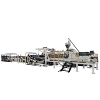 Machine de fabrication de galon en PVC PMMA, plastique acrylique, Polycarbonate, feuille creuse, Film doux, ligne d'extrusion, PC, PP PET