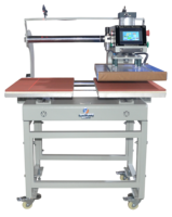 Machine à embosser les logos sur t-shirts 40*60cm, presse à chaud pneumatique, machines de transfert thermique, imprimante par sublimation, étiquettes de vêtements personnalisées imprimées