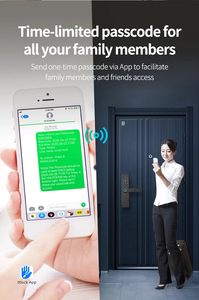 Silver Ttlock Tuya Zigbee Wifi Smart <strong>Door</strong> Lock Alexa Google Home Fingerprint Card Code Euro 4585 Mortise Digital <strong>Door</strong> Lock - Product Image 4