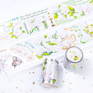 Tùy Chỉnh Hoa Pet Washi Băng Trong Suốt Pet Băng Sticker Không Thấm Nước Rõ Ràng Pet Băng Cho Scrapbooking - Product Image 4