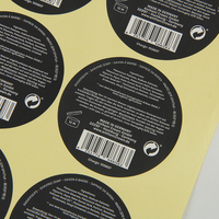 Étiquette personnalisée en papier imperméable avec logo imprimé pour vêtements