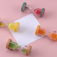 Minuteur de sable éducatif en forme de fruits colorés personnalisés pour l'apprentissage et la relaxation des enfants