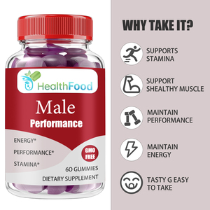High Quality Male Performance Gummies with Total Carbohydrate Supports Stamina Support healthy Muscle Gummies - Product Image 3