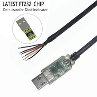 CABLE FTDI USB-RS232-WE-1800-BT-5.0, USB a RS232 SERIAL, 1.8M, EXTREMOS DE CABLE