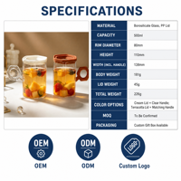 Taza de Vidrio Hexagonal con Tapa Infusora de Frutas, Ecológica, Transparente, con Logotipo Personalizado OEM, para Hogar, Oficina o Restaurante