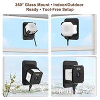 Caméra de sécurité sans fil O Kam Pro 3MP bi-bande 2.4G/5G pour fenêtre avec capteur CMOS, vision nocturne couleur grand angle et stockage cloud