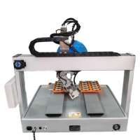 Applicateur de ruban adhésif double face entièrement automatique pour bandes LED, bouteilles, étiquettes suspendues, surfaces planes, étiquetage adhésif pour écrans tactiles