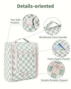 Hanging Travel Toiletry <b>Bag</b> Standing Toiletry Organizer with Hook <b>Large</b> Makeup <b>Cosmetic</b> <b>Bag</b> - Product Image 3