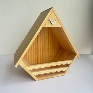 <span class=keywords><strong>Casa</strong></span> de Pájaros de Madera para Exteriores, Nido de Cría para Palomas Medianas, Caja de Hábitat para Pájaros de Jardín, Refugio para Pájaros de Patio Trasero, Jaula para Pájaros - Product Image 5