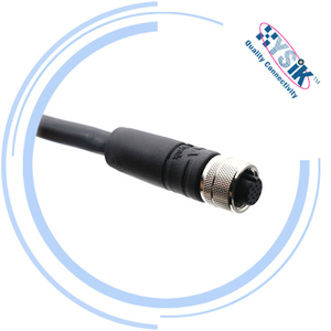 ชุดสายเคเบิล M12 แบบ 17 พิน ตัวผู้ ตัวเมีย แบบมีฉนวนป้องกัน สายสัญญาณ A-Code - Product Image 1