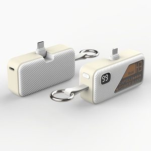 Mini batterie externe portable 5000 mAh avec logo personnalisé, format porte-clés, pleine capacité, nouveau style tendance, chargeur populaire - Product Image 3