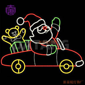 Luz LED decorativa multicolor personalizada con diseño de Papá Noel, IP65, para decoración navideña y festiva en interiores y exteriores, para uso en jardín. - Product Image 6