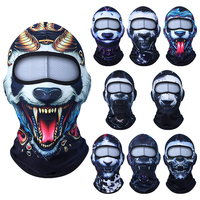 Fabuleuse cagoule amusante à imprimé animal Be Xtreme, masque facial 3D drôle de bête, protection UV pour les farces en extérieur