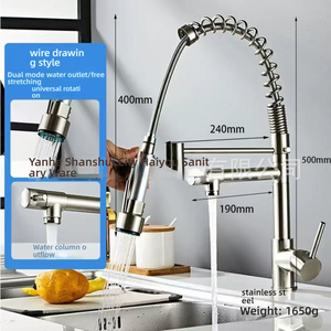 Grifo <span class=keywords><strong>de</strong></span> <span class=keywords><strong>Cocina</strong></span> Comercial Moderno Wayon <span class=keywords><strong>de</strong></span> Cromo Pulido con Muelle Extraíble para Fregadero - Product Image 4