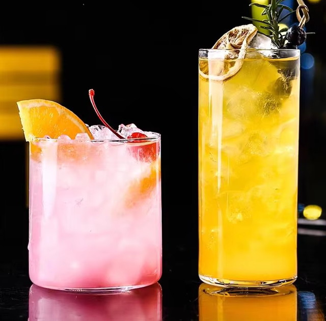Professional Highball Glass Set 320-430ml, High Borosilicate Glass, Thin-Walled Design for Bars, Restaurants & Wholesale