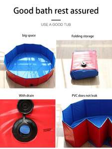 Foldable Durable PVC Dog <b>Bathing</b> Water Pool Pet Swimming - Product Image 6