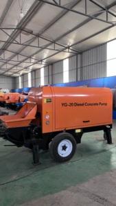 Giá rẻ nhỏ Trailer bê tông bơm xi măng để bán DIESEL Mini xây dựng xi măng truyền đạt máy bơm xe tải - Product Image 4