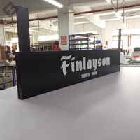 Boîte à lumière Double face personnalisée pour l'extérieur, panneau de lettres en acrylique 3d à Led entièrement éclairée