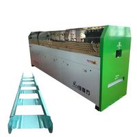 Structure en acier préfabriquée légère, charpente en acier préfabriquée, machine à profilage à froid avec moteur PLC, puissance de 7,5 kW