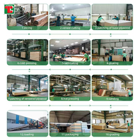 Laminierter Beton Jasen Hochglanz Kleider schrank Holz 22 Block Lamelle Natural Real MDF Panels Holz furnier Wand platte Sperrholz