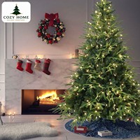 Automatischer Selbst-Entfaltender Weihnachtsbaum für die USA – Vorgeleuchteter Künstlicher Baum Ohne Manuelles Zweigbiegen für Einfache Feiertagsdekoration im Wohnzimmer