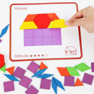<span class=keywords><strong>Puzzle</strong></span> in legno con riconoscimento a forma di 155 pezzi di grandi dimensioni per bambini, - Product Image 4