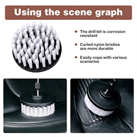 Kit de brosses de nettoyage blanches pour voiture, kit de detailing automobile, brosse de nettoyage de jantes, adapté au lavage de voiture et au nettoyage domestique