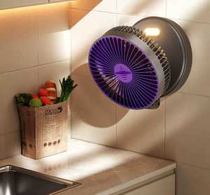 Ventilateur de bureau pliable avec veilleuse LED, best-seller, multifonctionnel, rechargeable, pour circulation d'air, ventilateur mural - Product Image 5