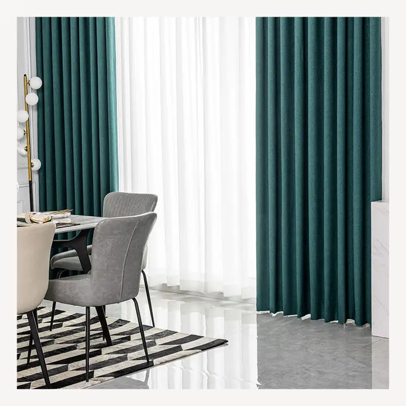 Innermor Solid Luxury Blackout Cortinas 52x84 Inch Ready Made Curtain For The Living Room Bedroom Hotel