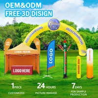Décoration gonflable de festival Mascotte publicitaire géante d'extérieur avec éclairage LED Affichage personnalisé pour la promotion d'événements commerciaux