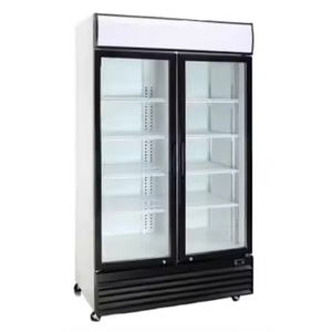 Rebirth Supermarket Beverage Refrigerator Single Double Three Glass Door Commercial <b>Freezer</b> Equipment Icebox Refrigerator Freeze - Product Image 2