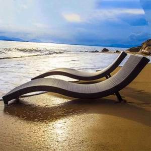 Chaise longue en rotin durable pour l'extérieur, meubles de patio pour la piscine, chaise longue imperméable pour hôtel, villa, jardin, plage, directement de l'usine - Product Image 4