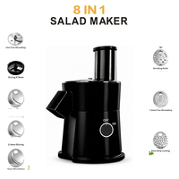 Mesin Pengolah Makanan Mini 800W untuk Rumah Tangga, Pembuat Salad Sayuran Elektrik dengan Fungsi Pemotong Pisau Emas dan Harga Terjangkau
