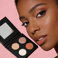 OEM Maßgeschneidertes Kontur-Make-up-Set Palette Kosmetikpuder für Frauen mit Dunklem Hautton Private Label Lidschatten-Set