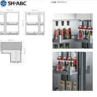 SH-ABC Étagère à épices motorisée escamotable en acrylique pour comptoir de cuisine moderne, système de levage pour rangement d'épices