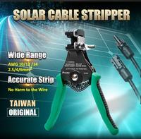 Kit d'outils de sertissage solaire PK-2061 MC3 pour l'érection de panneaux solaires, le dénudage et la coupe de câbles photovoltaïques