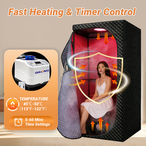 Sauna de Vapor Plegable ZT Factory, Carpa de Sauna Portátil para Interiores con Generador de Vapor de 1500w para Uso en Apartamentos y Spas - Product Image 2