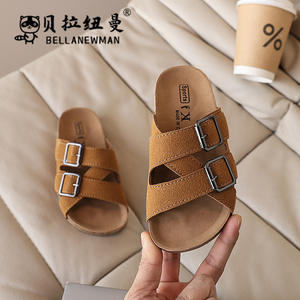 Sandales à cheville en PU pour garçons avec semelle extérieure en caoutchouc, nouvelle collection été 2026 pour enfants plus âgés et adolescents, intérieur/extérieur - Product Image 6