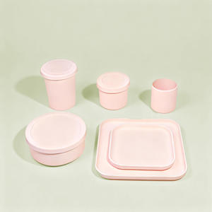 <span class=keywords><strong>Set</strong></span> per l'Alimentazione del Bambino Personalizzabile in Silicone Senza BPA con Ciotole, Tazze e Piatto per Bambini e Bimbi Piccoli per l'Uso Quotidiano - Product Image 6