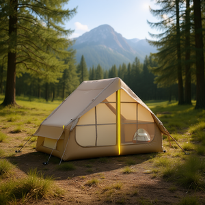 Tente pneumatique D0100XU83IA pour 4 à 6 personnes, quatre saisons, imperméable, double couche en polyester, montage automatique, tente de camping en plein air - Product Image 2