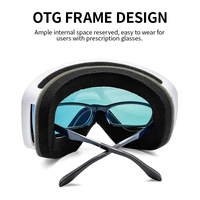 Dilupu Logo personnalisé Lunettes de ski Style OTG Anti-buée google Lunettes De Ski Design Lunettes de neige polarisées pour adultes