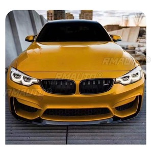 สปอยเลอร์กันชนหน้ารถยนต์แบบดิฟฟิวเซอร์สีดำเงา สำหรับตกแต่ง BMW M3 M4 F80 F82 ปี 2014-2020 อุปกรณ์ตกแต่งรถยนต์ - Product Image 4