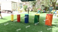 Terrain de jeu extérieur Instruments de musique Jardin sensoriel Batterie arc-en-ciel Instrument d'extérieur pour enfants Coloré Intérieur Extérieur Sans limite d'âge