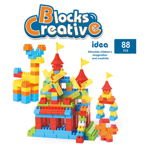 Children'<strong>s</strong> Backpack Changeable Large Particle Building <strong>Blocks</strong> Assemble 88pcs Set Early Education Kindergarten Plastic Toys - Product Image 3