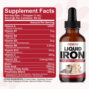 Il liquido multivitaminico della miscela naturale gocce di integratori per la cura della salute degli animali domestici completa in modo completo 42 nutrienti essenziali - Product Image 2