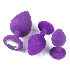Lila Silikon Anal Plug & Juwel Butt Plug Set Unterwasser Thema Sexspielzeug für Frauen Anal Spielzeug für Frauen - Product Image 5