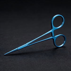 Hemostatos Texturizados Manuales <span class=keywords><strong>de</strong></span> Aleación <span class=keywords><strong>de</strong></span> Titanio con Puntas Rectas y Curvas Resistentes a la Corrosión y al Óxido para Instrumentos Quirúrgicos - Product Image 1