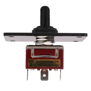 Interrupteur à bascule pour panneau en aluminium 25 mm, réglage de trim de bateau haut/bas, SPDT 12V 10A, borne à vis métallique, IP40 - Product Image 3